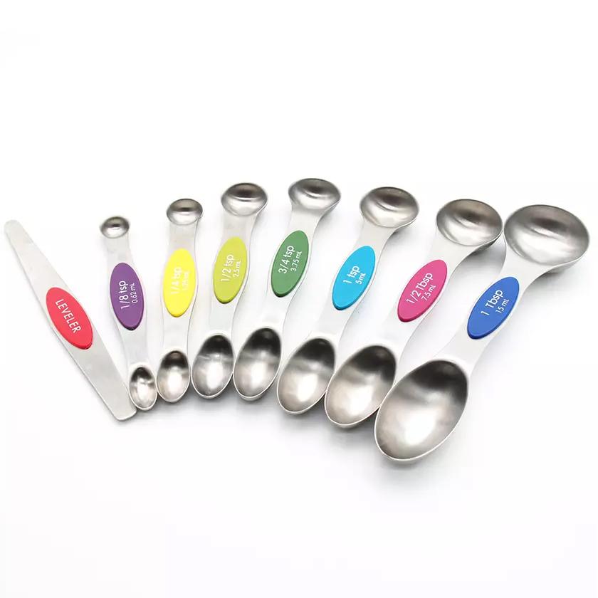 Frendorf | 8-teilig: Edelstahl Magnetische Messlöffel Set