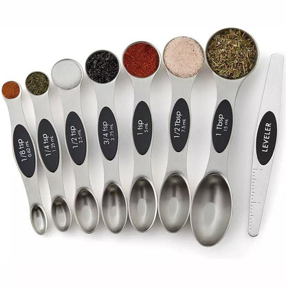 Frendorf | 8-teilig: Edelstahl Magnetische Messlöffel Set
