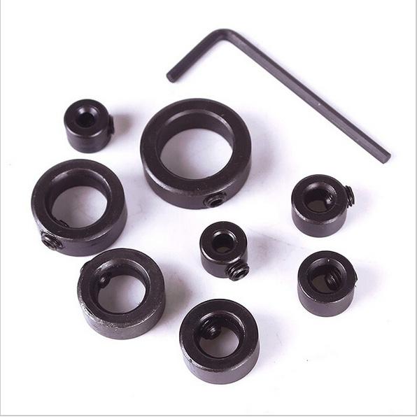 Frendorf | 8-Teiliges Set: Holzarbeit Bohrer Tiefe Stopp Ringe Positionierer