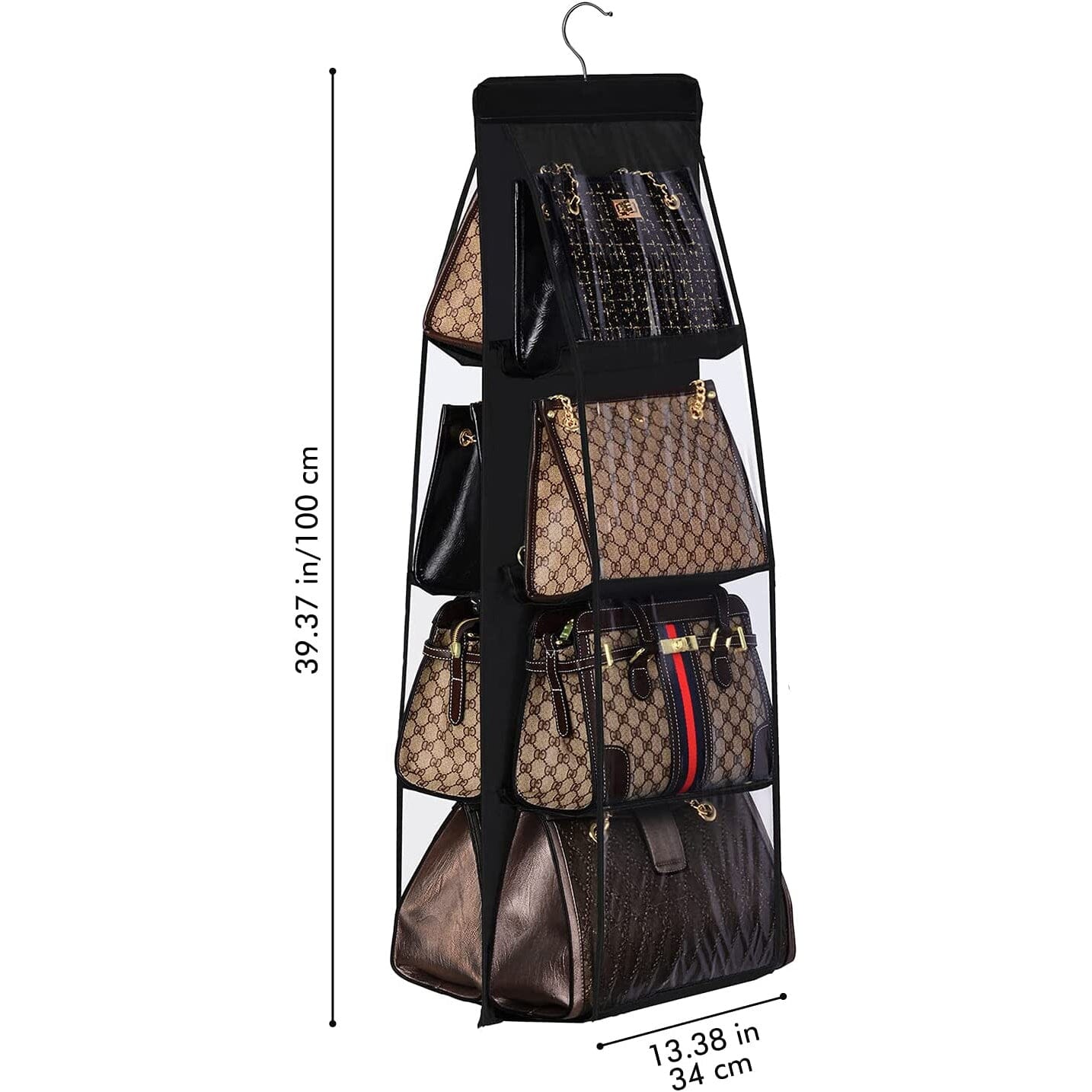Frendorf | 8 Taschen Hängende Handtaschen-Organizer Handtaschen-Aufbewahrungs-Hänger