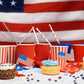 Frendorf | 8 Stränge patriotische Stern Streamer Banner Girlande