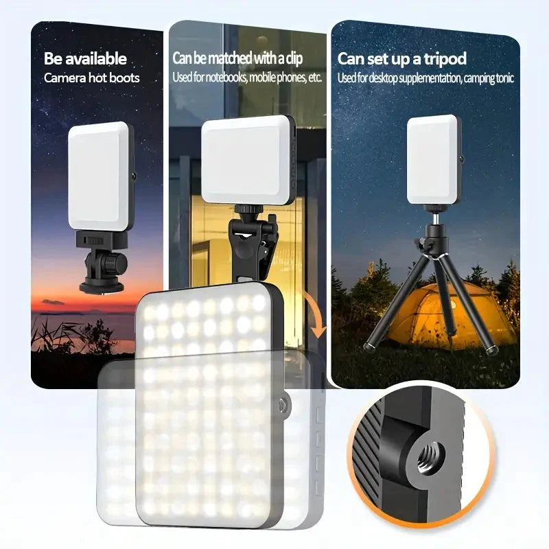 Frendorf | 80 LED Clip-On Wiederaufladbares Selfie Ringlicht