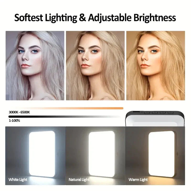 Frendorf | 80 LED Clip-On Wiederaufladbares Selfie Ringlicht