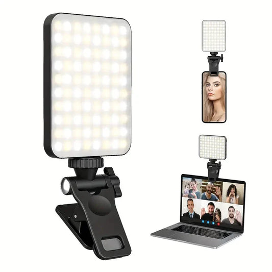 Frendorf | 80 LED Clip-On Wiederaufladbares Selfie Ringlicht