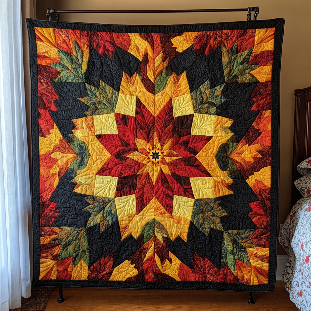 Herbstblatt Indianer Quilt