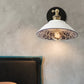 Frendorf | 1 Licht Wandmontage Verlichting Vintage Restaurant Wandlamp Armatuur met Golf/Scalloped Kom/Keramische Shade in Wit
