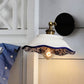 Frendorf | 1 Licht Wandmontage Verlichting Vintage Restaurant Wandlamp Armatuur met Golf/Scalloped Kom/Keramische Shade in Wit