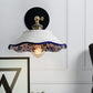 Frendorf | 1 Licht Wandmontage Verlichting Vintage Restaurant Wandlamp Armatuur met Golf/Scalloped Kom/Keramische Shade in Wit