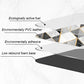 Feblilac Schwarz und Weiß Blumen und Vogel PVC Leder Küchenmatte
