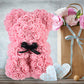 Frendorf | Valentinstag Geschenk Rose Bär Ewige Blume Rose Teddybär PE Schaum Bär 25cm Valentinstag