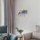 Frendorf | Piramide Wandlamp Tiffany Stijl Rvs Glas 2 Lampen Witte Vanity Wandlamp voor Woonkamer, Mediterraan / Boot