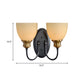 Frendorf | Frosted Glass Zwarte Wandlamp Bud 1/2-Kop Platteland Wandlicht met Metalen Zwanenhalsarm