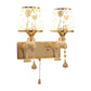 Frendorf | Dolphin Basis Bed Wandlamp Metaal 1/2 Lichten Kinder Wandlamp Lichtarmatuur in Wit met Trekkoord