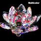 80Mm Quarz Kristalle Lotusblume Handwerk Glas Fengshui Ornamente Heilende Kristalle Zuhause Party Wicca Dekor Yoga Geschenke Souvenir