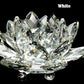 80Mm Quarz Kristalle Lotusblume Handwerk Glas Fengshui Ornamente Heilende Kristalle Zuhause Party Wicca Dekor Yoga Geschenke Souvenir