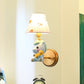 Frendorf | Barrel Metalen Wandlamp Kinderen Enkele Licht Roze/Blauw Muur Bevestigde Verlichting met Cartoon Pony Basis