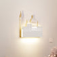 Frendorf | Kids 1 Head Wandlamp met Metalen Kap Witte Kasteel Wandlicht in Warm/Wit Licht