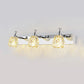 Frendorf | Chrom 1/2/3-Licht Vanity Light Fixture Minimal Faceted Crystal Flower Wandlamp in Warm/Weiß Licht