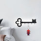 Frendorf | Schlüssel Schlafzimmer Wandleuchte Lampe Metall Led Cartoon Wandmontierte Beleuchtung in Schwarz/Weiß/Rosa mit Haken