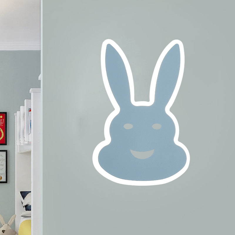 Frendorf | Macaroon Konijn/Vish Wall Lamp Iron Kinderkamer LED Wandlamp Verlichtingsarmatuur in Wit/Roze/Blauw