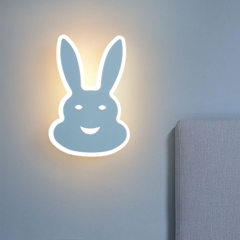 Frendorf | Macaroon Konijn/Vish Wall Lamp Iron Kinderkamer LED Wandlamp Verlichtingsarmatuur in Wit/Roze/Blauw