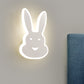 Frendorf | Macaroon Konijn/Vish Wall Lamp Iron Kinderkamer LED Wandlamp Verlichtingsarmatuur in Wit/Roze/Blauw