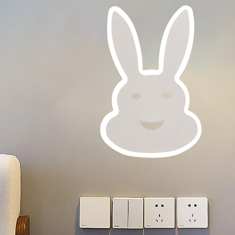 Frendorf | Macaroon Konijn/Vish Wall Lamp Iron Kinderkamer LED Wandlamp Verlichtingsarmatuur in Wit/Roze/Blauw