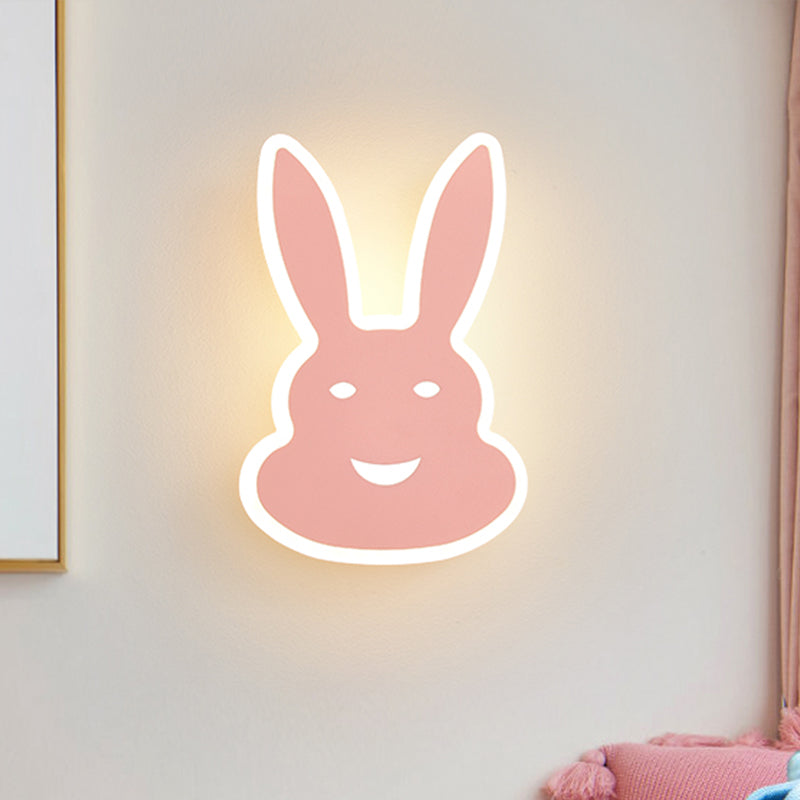 Frendorf | Macaroon Konijn/Vish Wall Lamp Iron Kinderkamer LED Wandlamp Verlichtingsarmatuur in Wit/Roze/Blauw