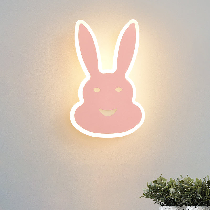 Frendorf | Macaroon Konijn/Vish Wall Lamp Iron Kinderkamer LED Wandlamp Verlichtingsarmatuur in Wit/Roze/Blauw