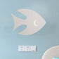 Frendorf | Macaroon Konijn/Vish Wall Lamp Iron Kinderkamer LED Wandlamp Verlichtingsarmatuur in Wit/Roze/Blauw