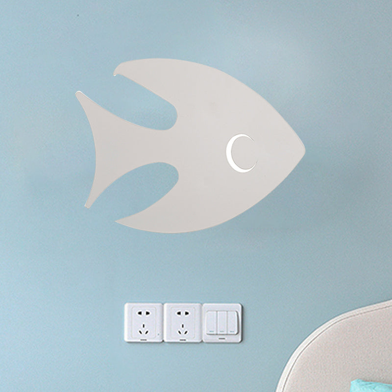 Frendorf | Macaroon Konijn/Vish Wall Lamp Iron Kinderkamer LED Wandlamp Verlichtingsarmatuur in Wit/Roze/Blauw