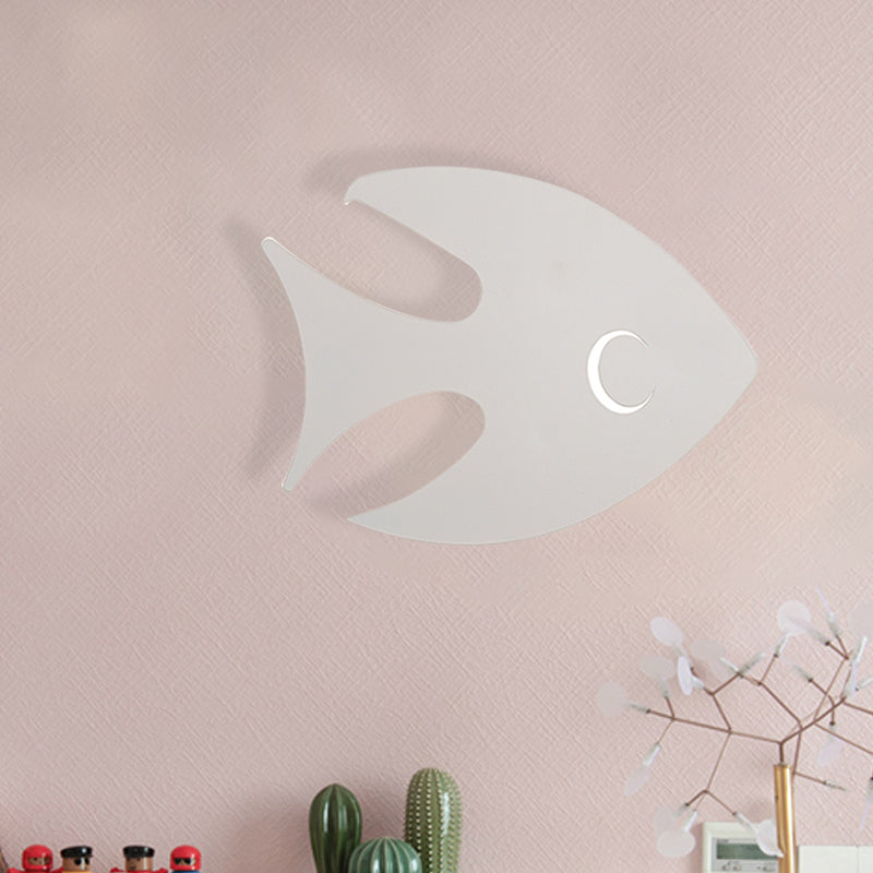 Frendorf | Macaroon Konijn/Vish Wall Lamp Iron Kinderkamer LED Wandlamp Verlichtingsarmatuur in Wit/Roze/Blauw