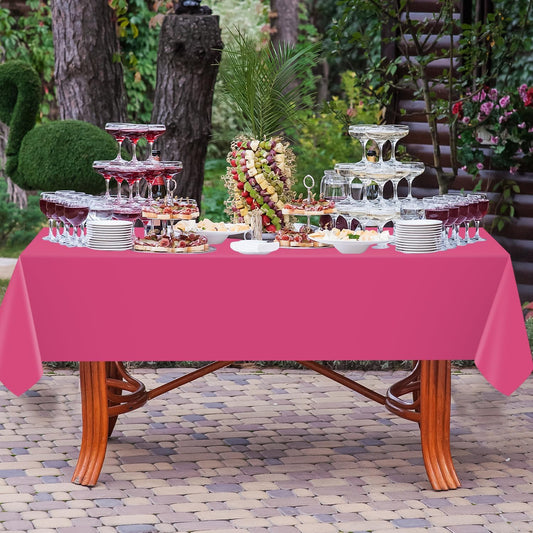 Frendorf | 100% Baumwolle Pastoral Tischläufer – 50x300cm, Rosa, Weich & Strapazierfähig, Bauernhaus Esstisch Dekor, Rustikaler Boho Stil, Maschinenwaschbar, Perfekt für Zuhause, Hochzeiten, Partys & Feiertagsdekorationen