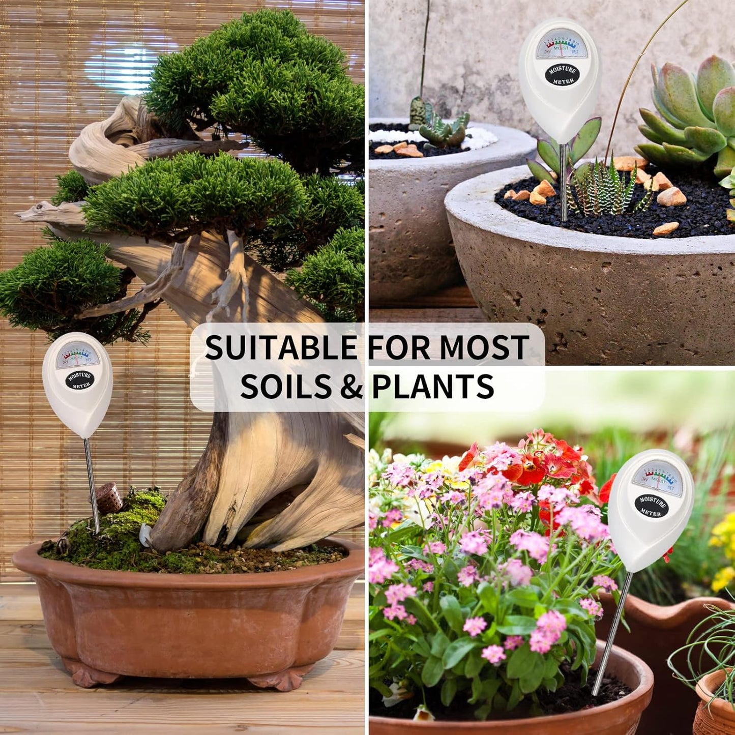 Frendorf | Bodenfeuchtemessgerät für präzise Feuchtigkeitsmessung in Erde – Ideal für Pflanzenpflege