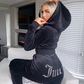 Frendorf | Saftiges Sweatshirt und Hosen mit Diamanten