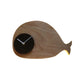 Frendorf | Schwarz/Weiß/Beige Wal Wandbeleuchtung Cartoon Holz LED Wandlampe mit/ohne Uhr in Warm/Weiß Licht