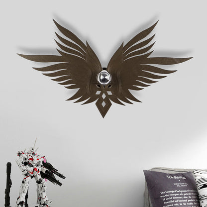 Frendorf | Houten Gegraveerde Adelaars Wandlamp Nordic Enkel Beige/Goud/Koffie Wandlamp Verlichting voor Zitkamer