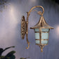 Frendorf | Metaal Zwart/Koffie/Bronze Wandlamp S-vormige Arm 1 Licht Lodge Stijl Wandlamp met Witte Glazen Schaduw
