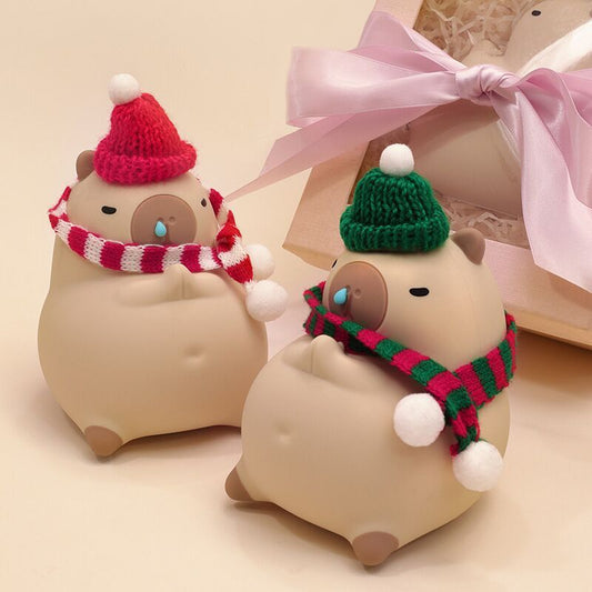 Weihnachts-Capybara-Nachtlicht
