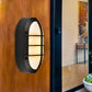 Frendorf | 1 Licht Wandleuchte Klassischer Stil Elliptische Opale Glas Wandmontage Beleuchtung in Schwarz mit/ohne Rahmen