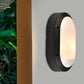 Frendorf | 1 Licht Wandleuchte Klassischer Stil Elliptische Opale Glas Wandmontage Beleuchtung in Schwarz mit/ohne Rahmen