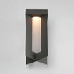 Frendorf | 1 Lampe Rechteckige Wandlampe Traditionelle Graue Ausführung Aluminium Oberfläche Wandarmatur mit Creme Glas Schirm