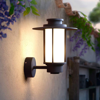 Frendorf | 1 Licht Weißes Glas Wandmontage Beleuchtung Lodge Stil Kaffee Finish Außen Wand Scone Licht