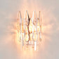 Frendorf | 2 Lichter Tropfen Wandleuchte Sconce Einfachheit Gold Finish Klare Kristall Wandlampe mit Halbkreis-Design