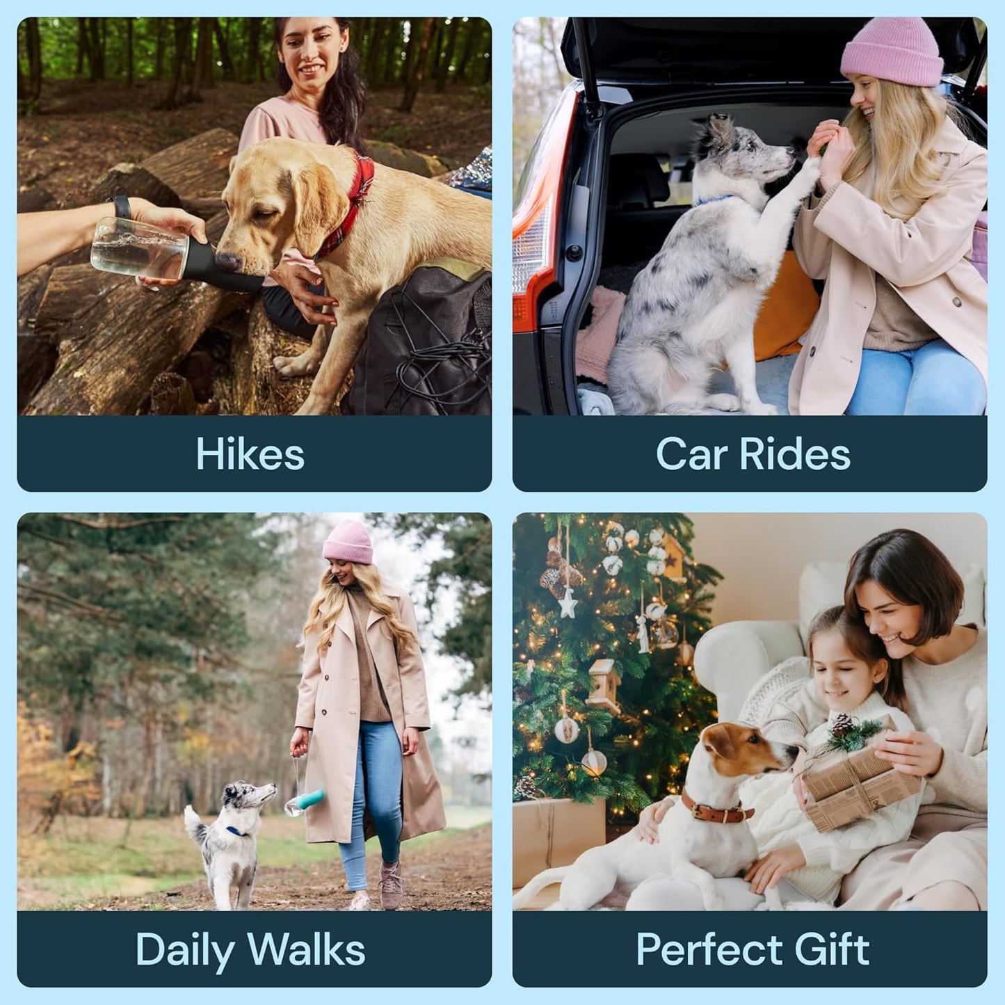 Frendorf | 19 oz tragbare Wasserflasche für Hunde