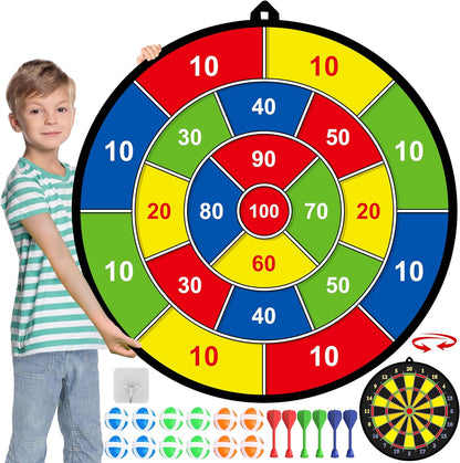 Frendorf | Großes doppelseitiges Dartboard für Kinder – Spielen, Lernen und Entspannen