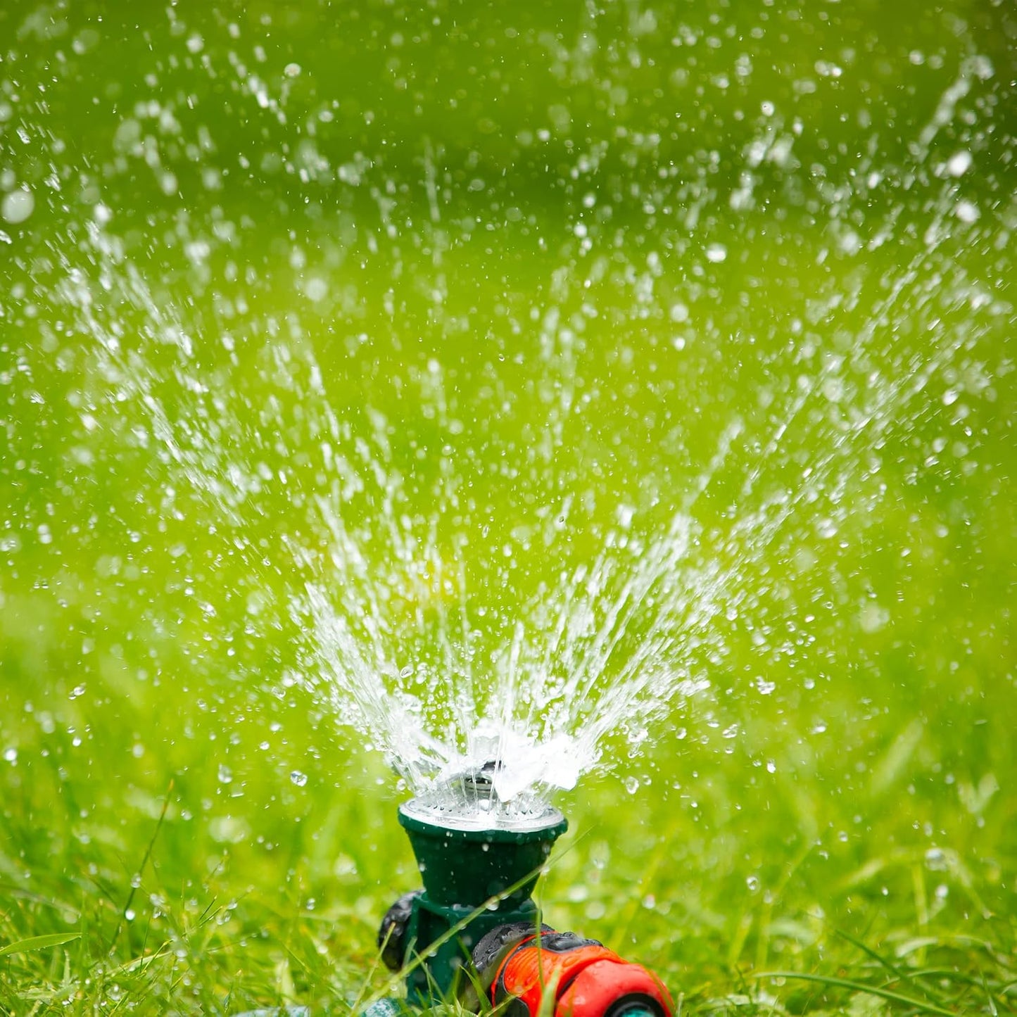 Frendorf | 360-Grad Automatischer Rotierender Metall Rasen Sprinkler – Effektiver Gartenbewässerung Sprühkopf