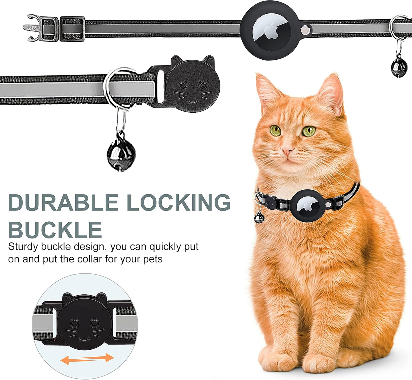 Frendorf | Katzen GPS Tracker Halsband | Schnellverschluss, reflektierendes Design & strapazierfähig für Outdoor-Sicherheitsabenteuer