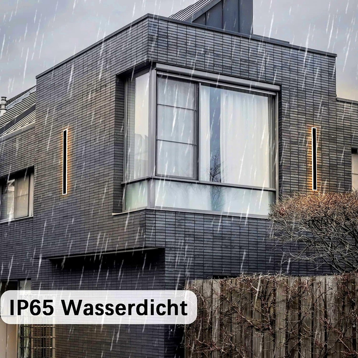 Frendorf | Außen-LED-Wandlicht Modern Dimmbar Streifen