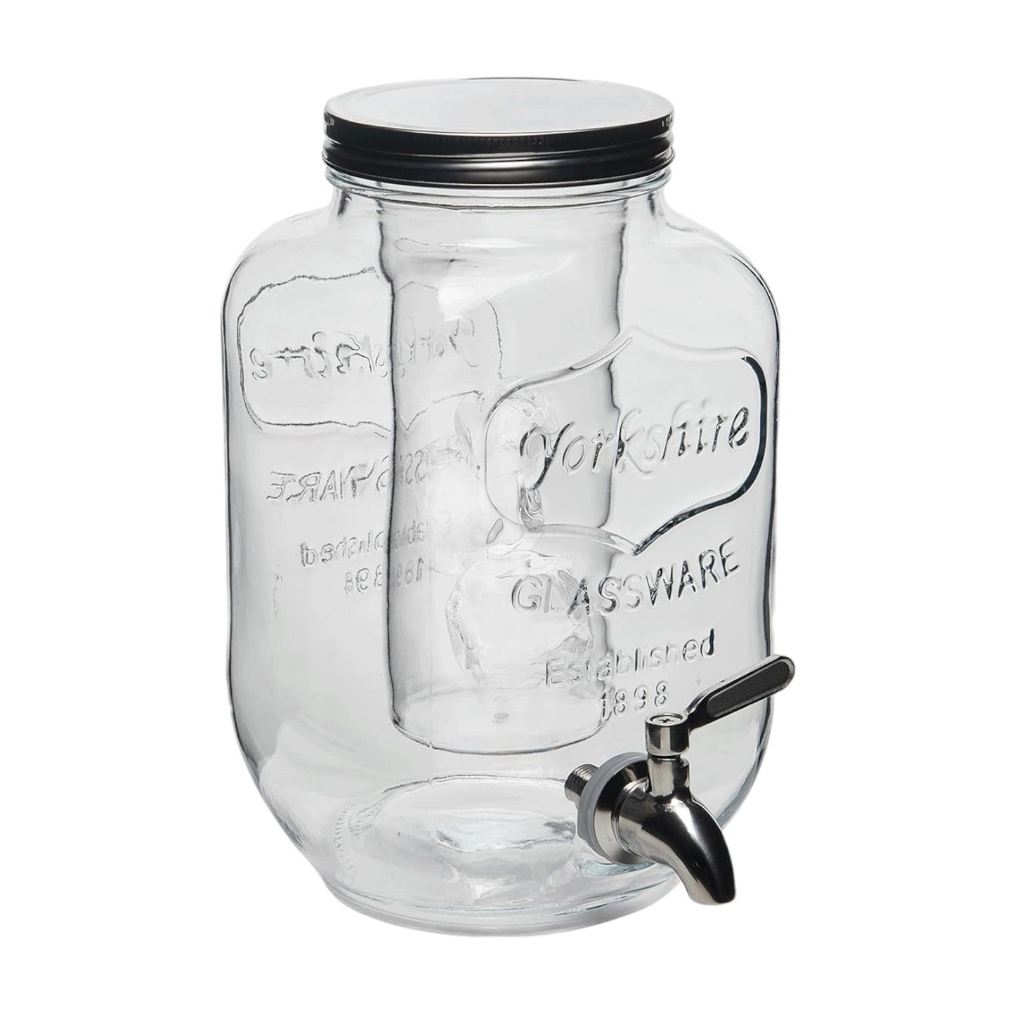 Frendorf | Tragbares Getränk Mason Jar - Praktische und stilvolle Getränke - Ideal für Wasser, Saft, Eistee und mehr - Perfekt für unterwegs, mit einem sicheren Deckel und Griff für einfaches Tragen und erfrischende Schlücke überall